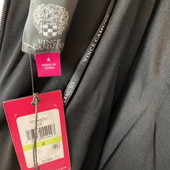 Vince Camuto Black Back Ruffle Evening Gown - Picture 7 of 8